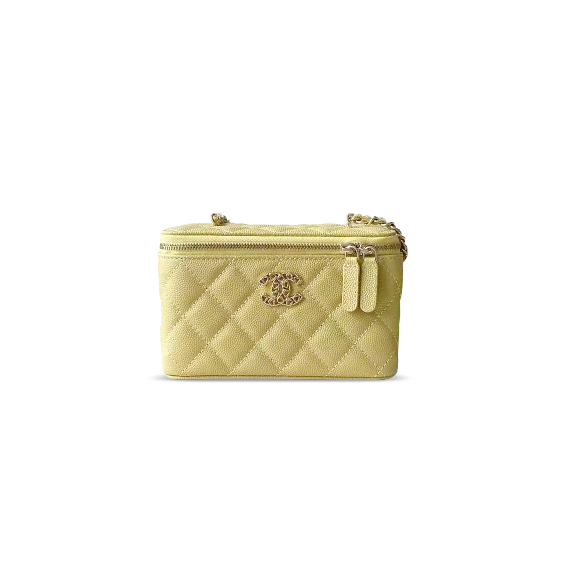 CHANEL 25P CHAIN BOX BAG CAVIAR AP4530 (17*9.5*8cm)